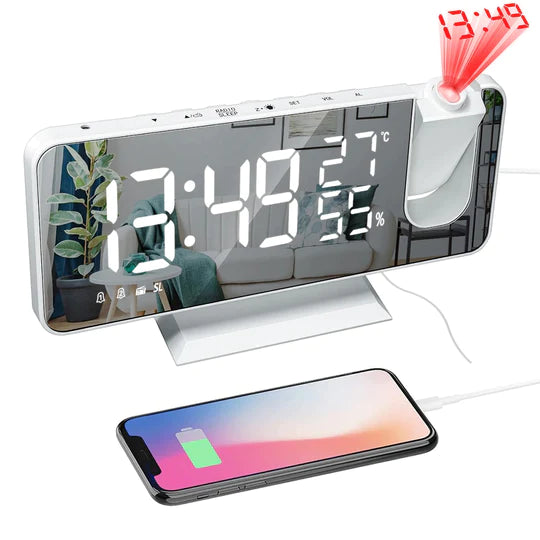 LED Digital Alarm Projector Clock