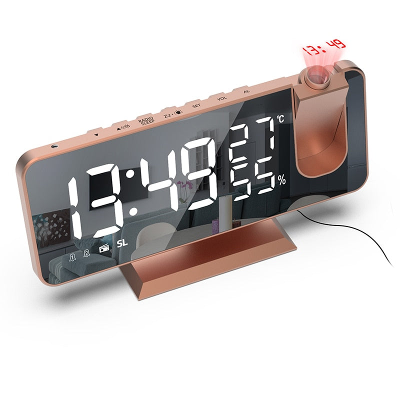 LED Digital Alarm Projector Clock