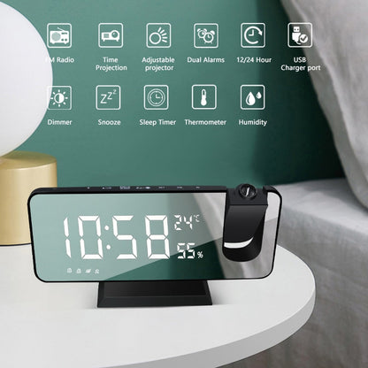 LED Digital Alarm Projector Clock