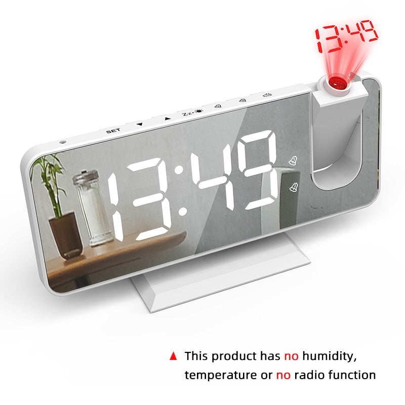 LED Digital Alarm Projector Clock